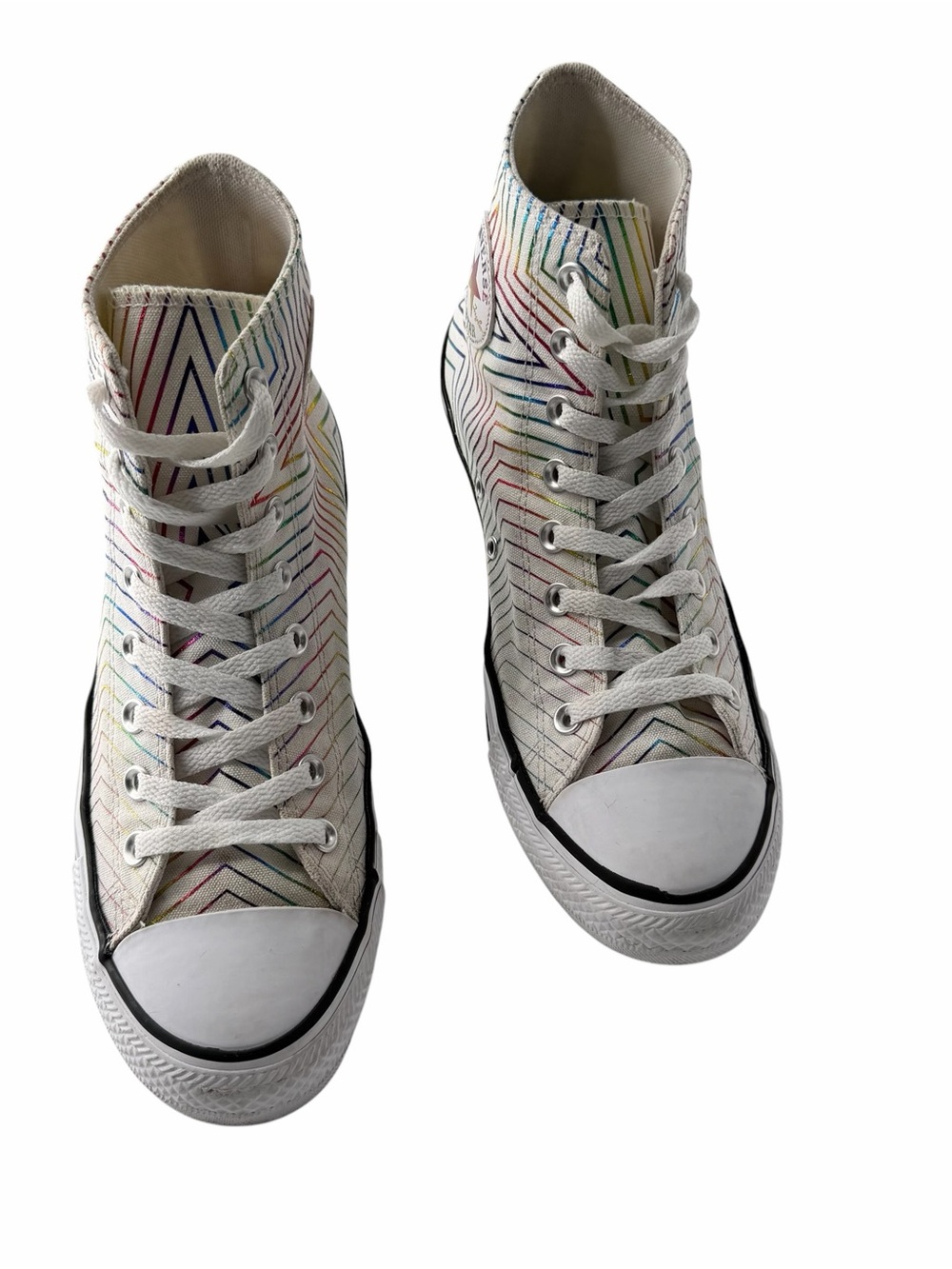 Converse Chuck Taylor All Star Exploding Star High-Top Sneakers Rainbow Colorway